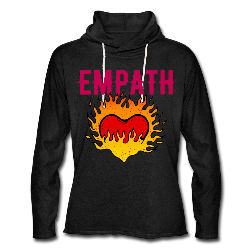 Empath Unisex Lightweight Terry Hoodie - charcoal gray