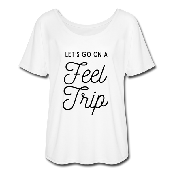 Feel Trip Women’s Flowy T-Shirt - white