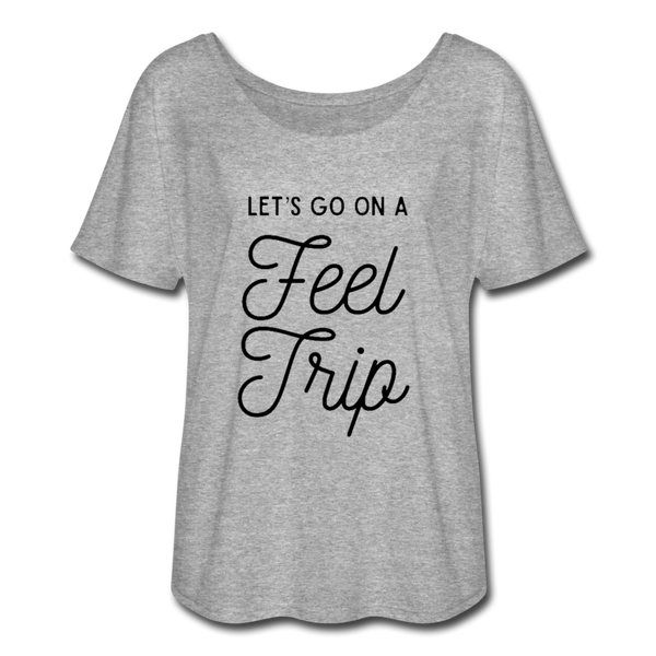 Feel Trip Women’s Flowy T-Shirt - heather gray