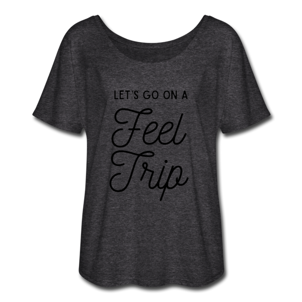 Feel Trip Women’s Flowy T-Shirt - charcoal gray