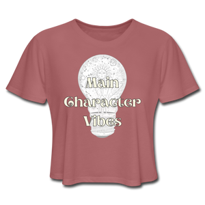 Main Character Women's Cropped T-Shirt - mauve