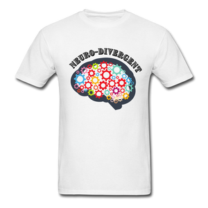Neurodivergent Unisex Classic T-Shirt - white