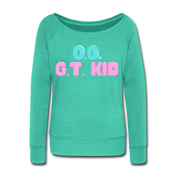GT Kid Women's Wideneck Sweatshirt - teal