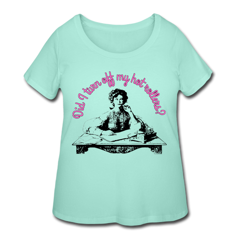 Hot Rollers Women’s Curvy T-Shirt - mint