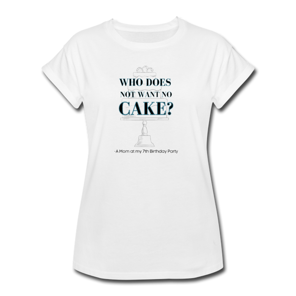 Cake Confusion Women's Relaxed Fit T-Shirt - white