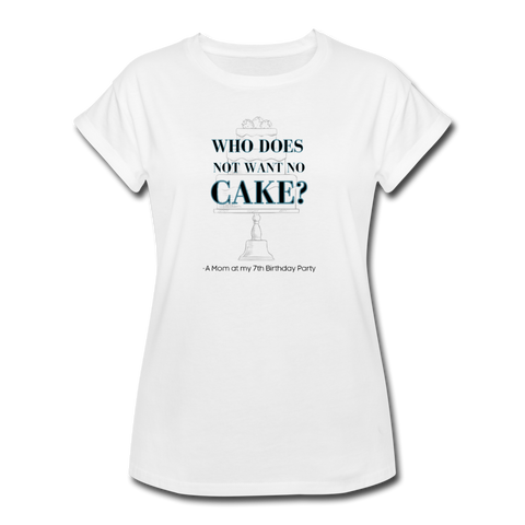 Cake Confusion Women's Relaxed Fit T-Shirt - white