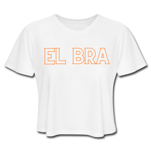 Ode to El Bracero Women's Cropped T-Shirt - white