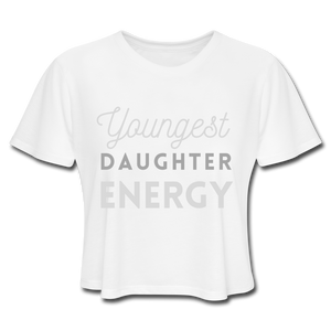 Youngest Women's Cropped T-Shirt - white