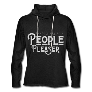 People Unisex Lightweight Terry Hoodie - charcoal gray