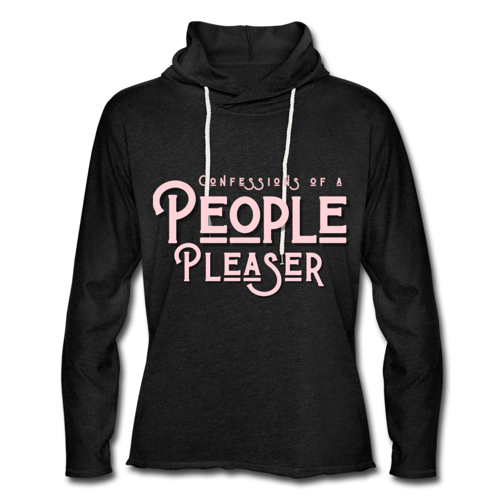 People Unisex Lightweight Terry Hoodie - charcoal gray