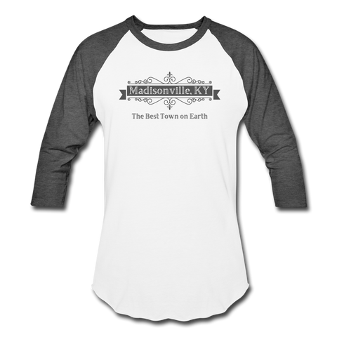 Hometown Love Baseball T-Shirt - white/charcoal