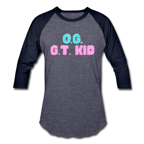 GT baseball T-Shirt - heather blue/navy