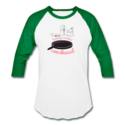 Baseball T-Shirt - white/kelly green