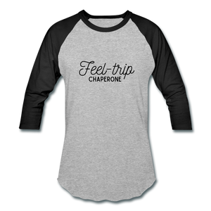Feel Trip Baseball T-Shirt - heather gray/black