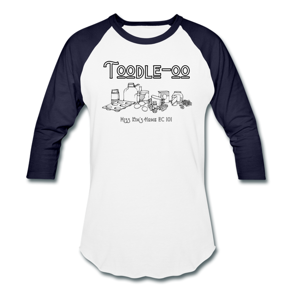 Toodle-oo Baseball T-Shirt - white/navy