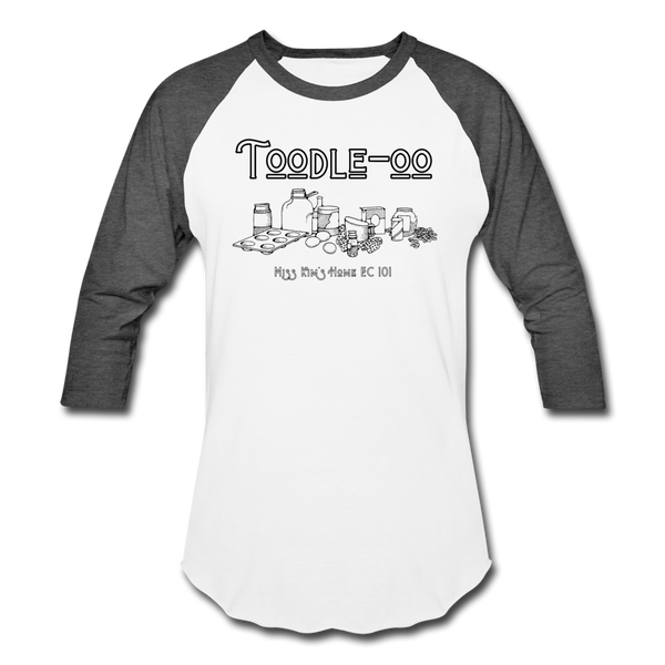 Toodle-oo Baseball T-Shirt - white/charcoal