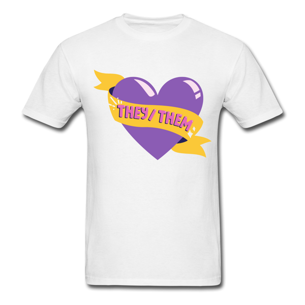 They/ Them Unisex Classic T-Shirt - white