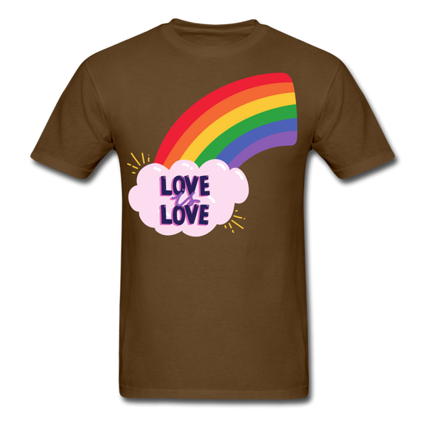 Love Unisex Classic T-Shirt - brown