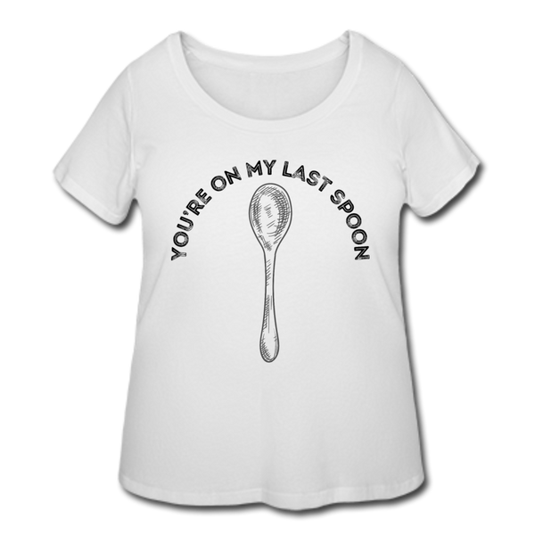 Spoon Women’s Curvy T-Shirt - white