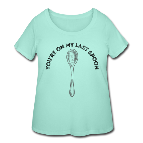 Spoon Women’s Curvy T-Shirt - mint