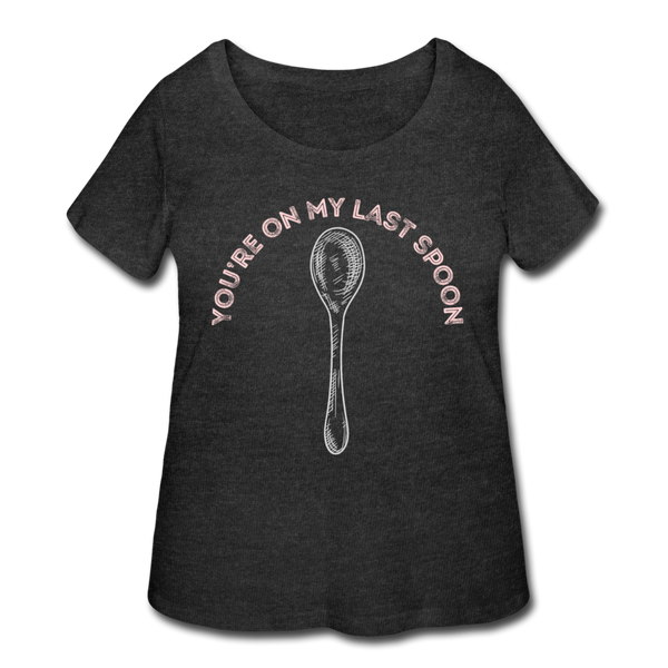 Spoon Women’s Curvy T-Shirt - deep heather