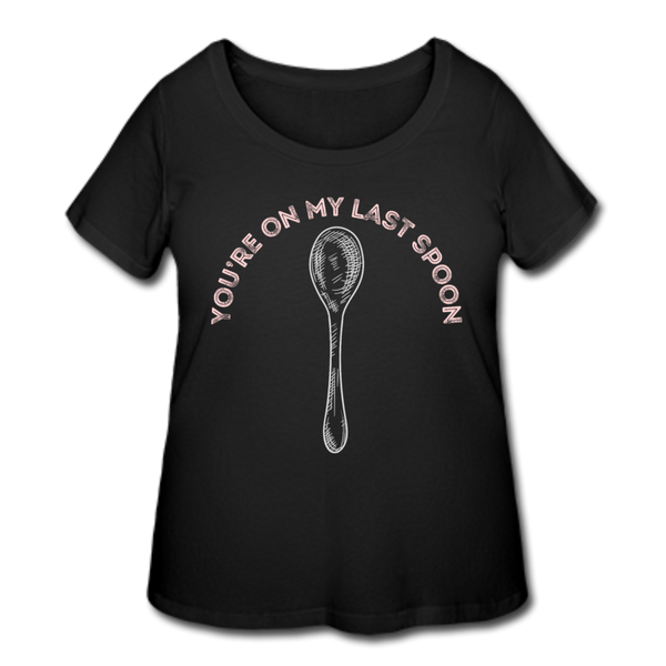 Spoon Women’s Curvy T-Shirt - black