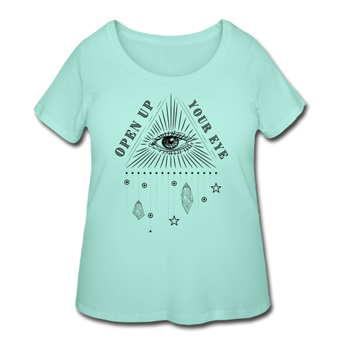 Eye Women’s Curvy T-Shirt - mint