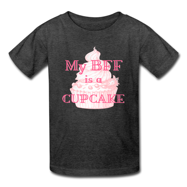 Cupcake Kids' T-Shirt - heather black