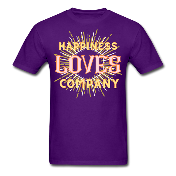 Happiness Unisex Classic T-Shirt - purple