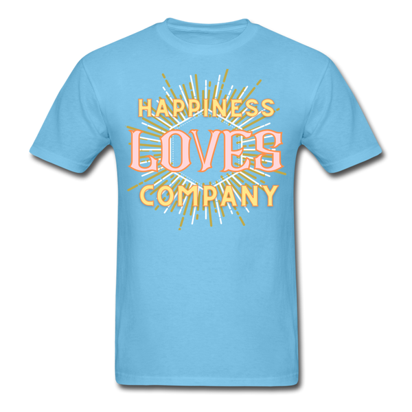 Happiness Unisex Classic T-Shirt - aquatic blue