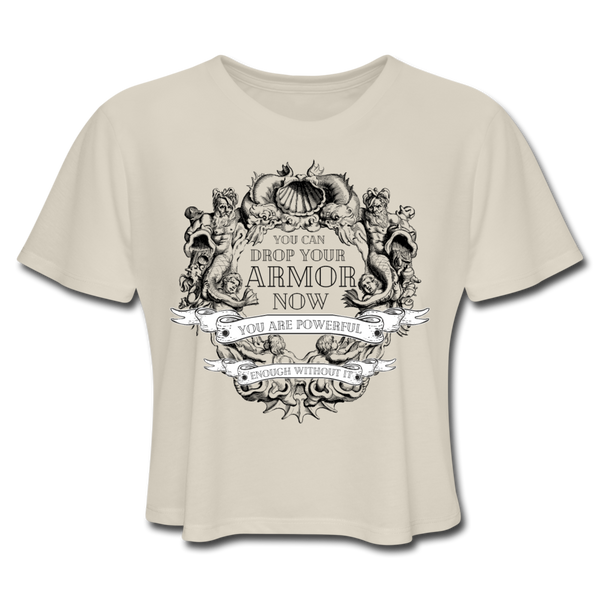 Armor Women's Cropped T-Shirt - dust