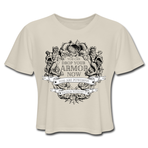 Armor Women's Cropped T-Shirt - dust