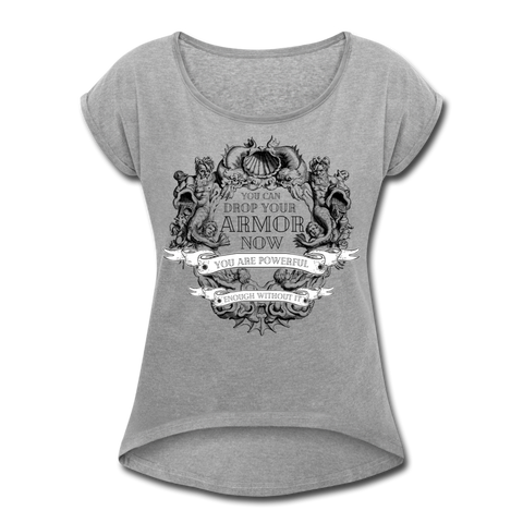 Armor Women's Roll Cuff T-Shirt - heather gray
