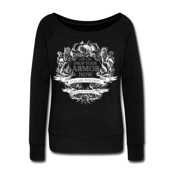 Armor Women's Wideneck Sweatshirt - black