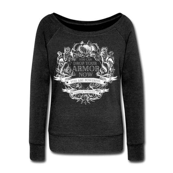 Armor Women's Wideneck Sweatshirt - heather black
