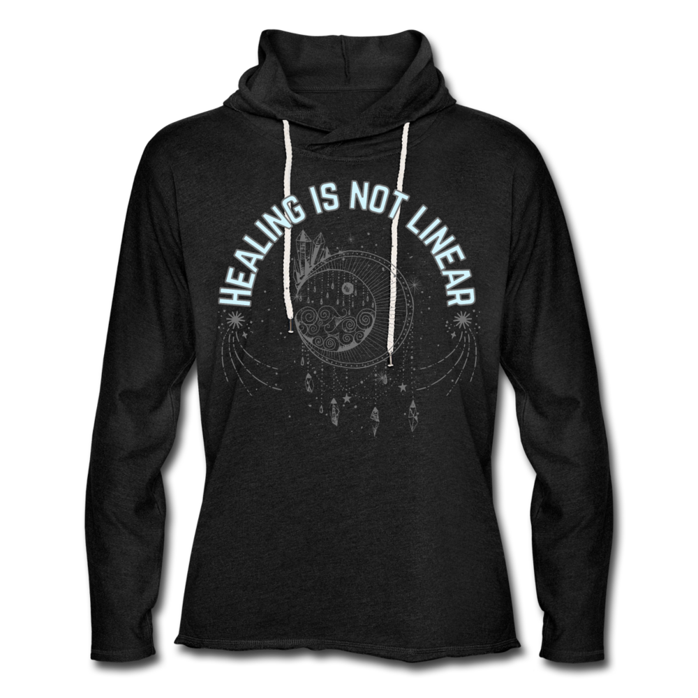 Healing Unisex Lightweight Terry Hoodie - charcoal gray