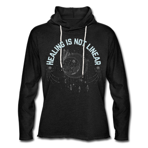 Healing Unisex Lightweight Terry Hoodie - charcoal gray