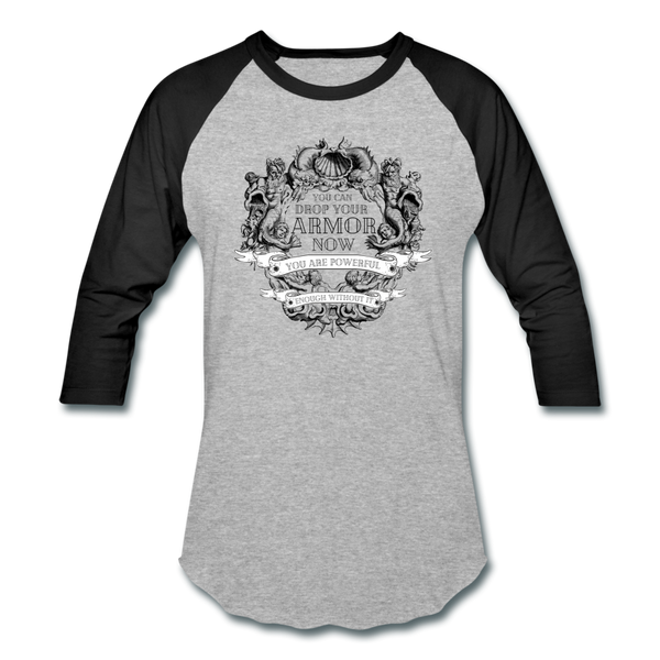 Armor Baseball T-Shirt - heather gray/black