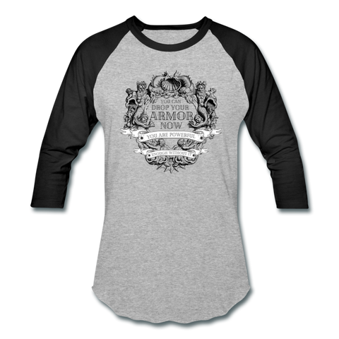 Armor Baseball T-Shirt - heather gray/black