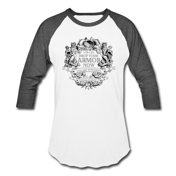 Armor Baseball T-Shirt - white/charcoal