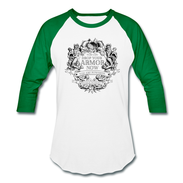 Armor Baseball T-Shirt - white/kelly green