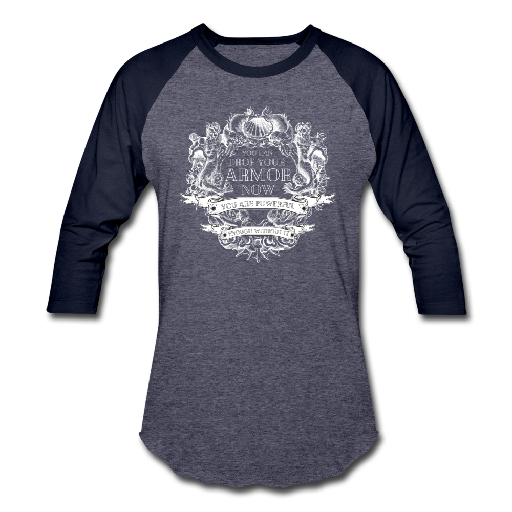 Armor Baseball T-Shirt - heather blue/navy