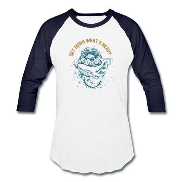 Heavy Baseball T-Shirt - white/navy