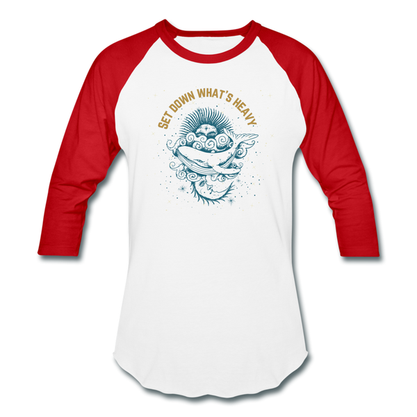 Heavy Baseball T-Shirt - white/red