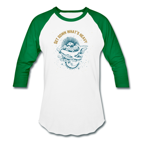 Heavy Baseball T-Shirt - white/kelly green