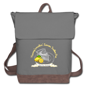 Lemon Ice Box Canvas Backpack - gray/brown
