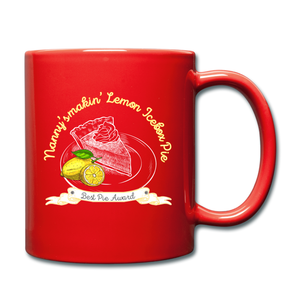 Lemon Ice Box Pie Full Color Mug - red