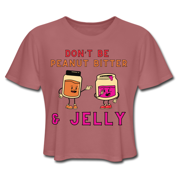 PB & J Women's Cropped T-Shirt - mauve