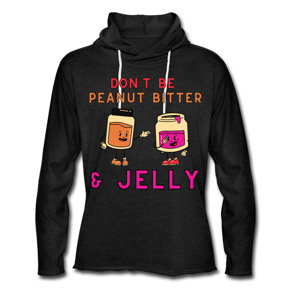 PB & J Unisex Lightweight Terry Hoodie - charcoal gray
