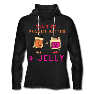 PB & J Unisex Lightweight Terry Hoodie - charcoal gray